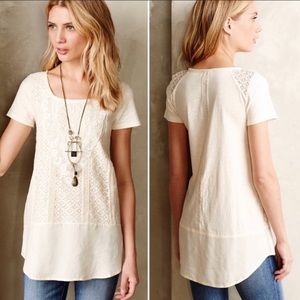 Meadow Rue Laurel Lace Crochet Tee